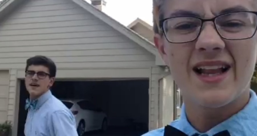 Jack and Jack act in Nerd Vandalism, the Vine that got them 100,000 new followers in a week.