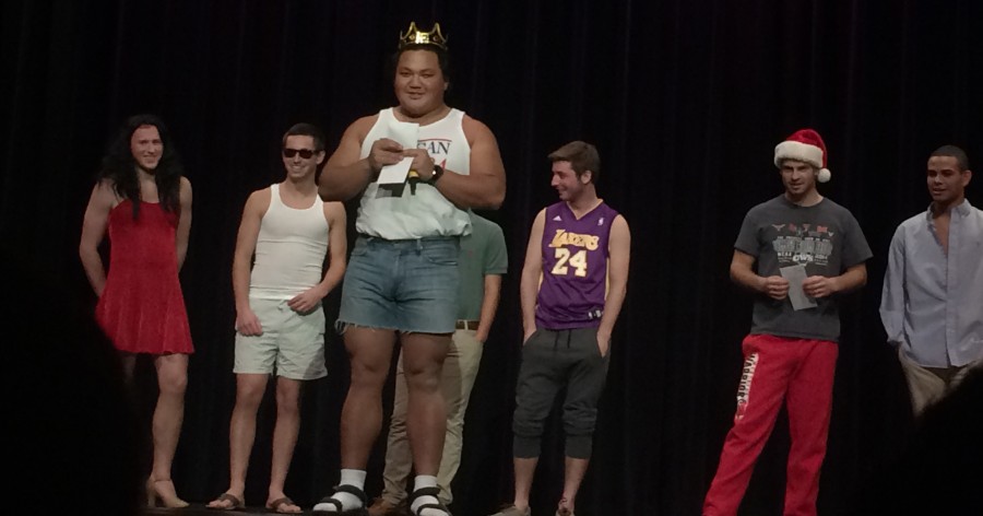 Senior+Reece+Watanabe+accepts+the+Mr.+WHS+crown+at+the+SAB-run+Mr.+WHS+pageant+Thursday%2C+Nov.+20.+The+event+raised+%24600+for+the+Make-A-Wish+Foundation.+Photo+by+Aren+Rendell