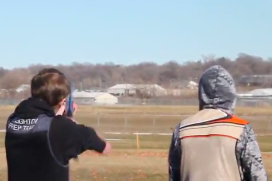 Senior uses trapshooting hobby to bond with family