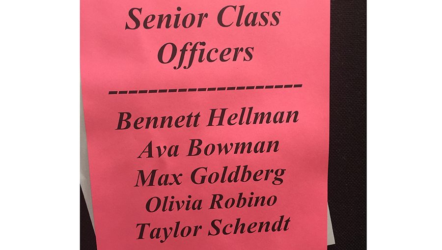 The start of school year brings new senior class officers