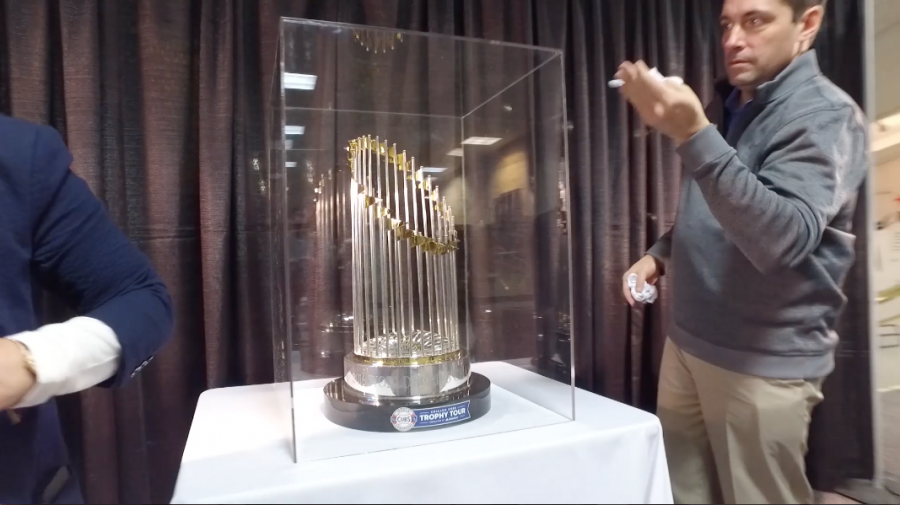 VIDEO: The Cubs World Series Trophy at Westside