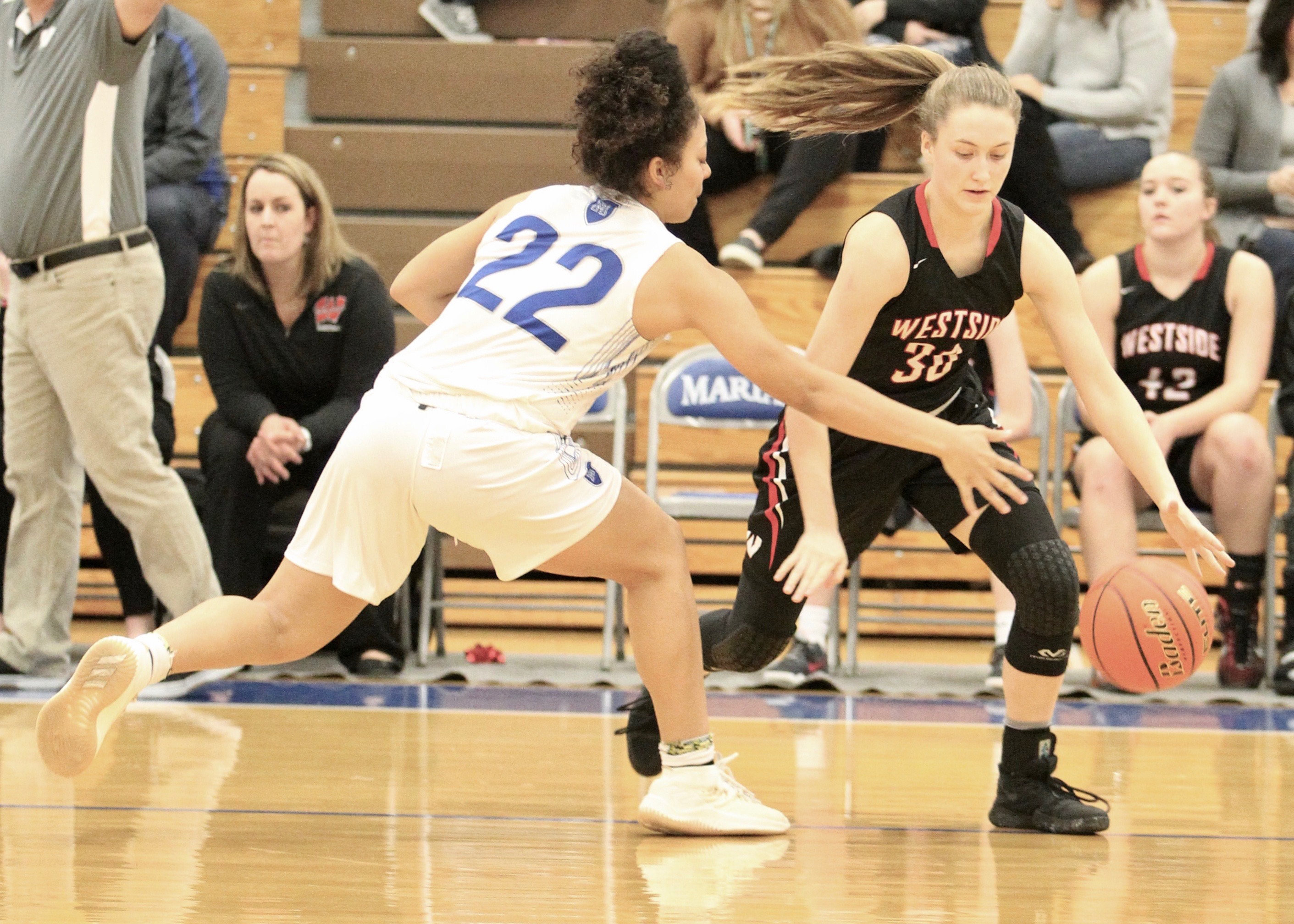 Photo Gallery: Girls varsity basketball rolls past Crusaders – Westside ...