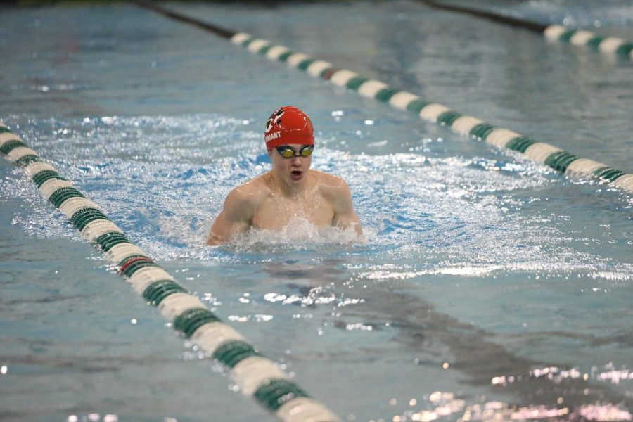 State qualifier Aidan St. Amant will be competing in in the boys 200 yard medley relay this weekend.