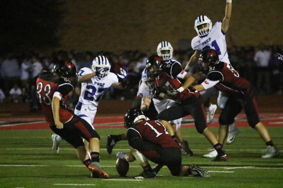 Westside kicks a field goal against Creighton Prep in 2017, the last time the Warriors hosted the Jr. Jays.