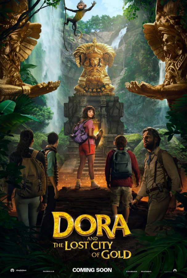 The official movie poster for Dora and the Lost City of Gold.