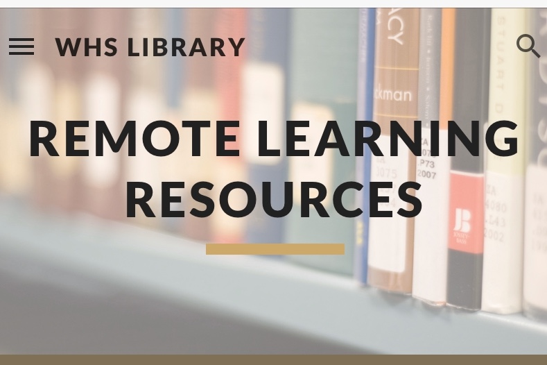 Westside High School Librarian Theresa Gosnell recently added free resources to the high schools library website for students to use during their time away from school.