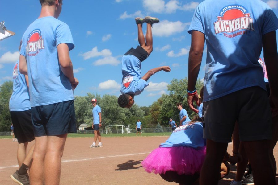 Participants of the tournament hang out while waiting for their next game.