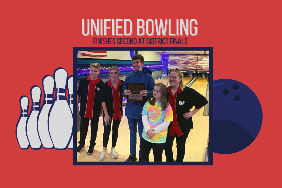 Member+of+the+Unified+Bowling+team+at+districts+celebrate+their+second+place+finish.