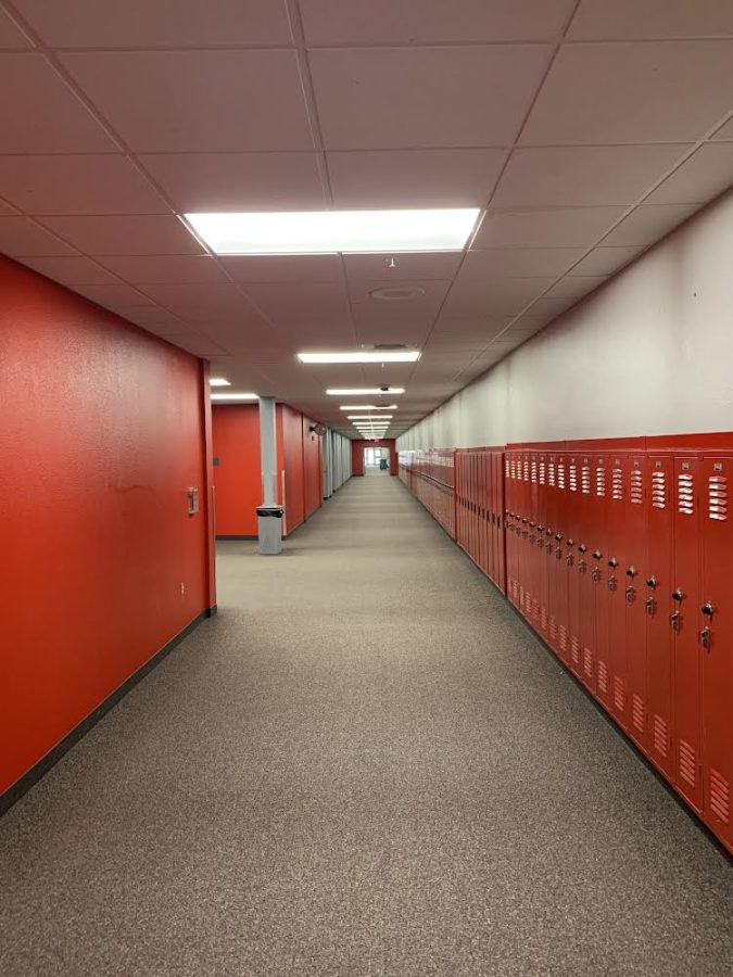 Westside High School is currently undergoing renovations, which includes repainting the walls, changing the carpeting and adding new lights. 