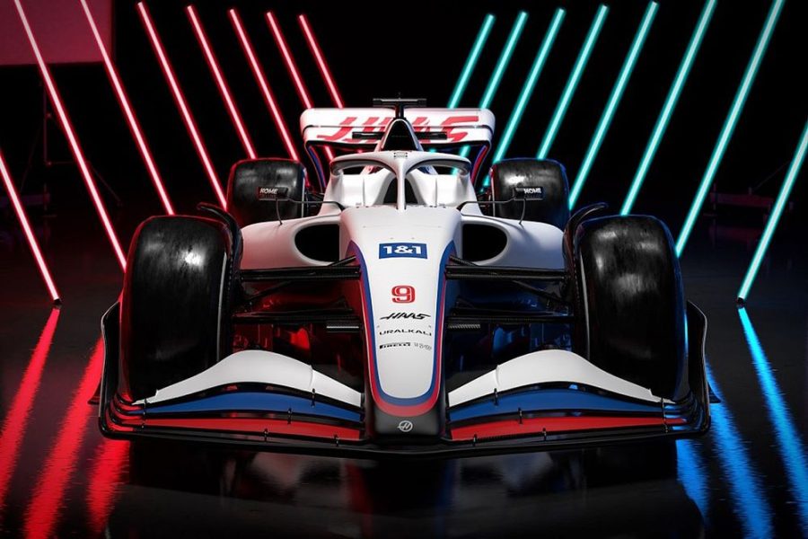 Haas new design for the 2022 season which has recently changed due to international events