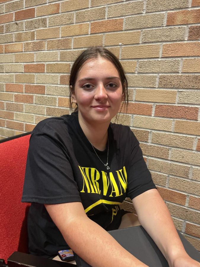  “Its been pretty good, Im a bit stressed about future homework but other than that its been really nice. The students and teachers are all really kind. I like being in the auditorium for my open mods, but I’m excited for when I can go and be free,” Melissa Jones.
