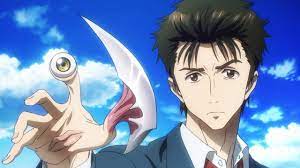 Parasyte is a manga series centered around Shinichi Izumi and a parasite, Migi, that has possessed his arm.