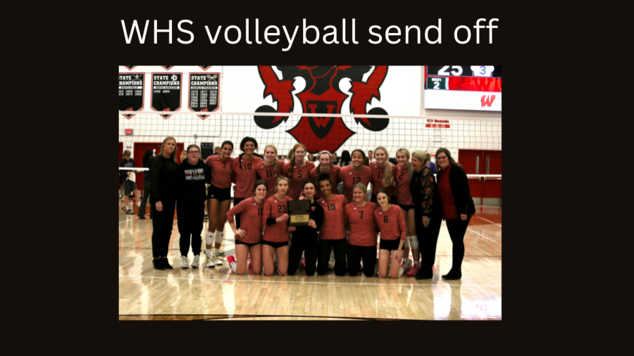 WHS volleyball send off