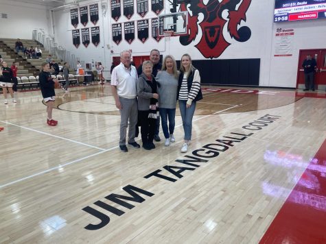 Basketball court dedicated to former superintendent Dr. Jim Tangdall