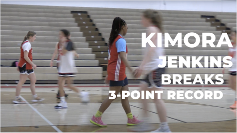 Kimora Jenkins celebrated breaking the 3-point record during this basketball season.