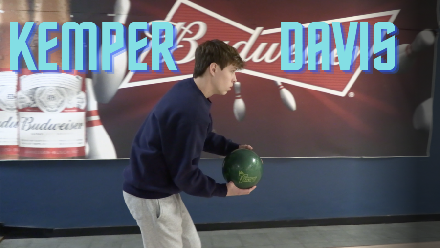 Kemper Davis recently broke the school bowling record as a member of the JV bowling team.