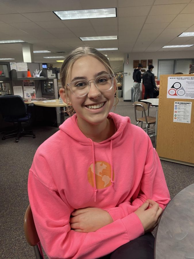 “I don’t think I [learned anything new in covid]. I was really happy that we didn’t have school on Wednesdays. I’m glad that I could do whatever I wanted at any time in the day so that was really nice,” freshman Sophie Strukoff.
