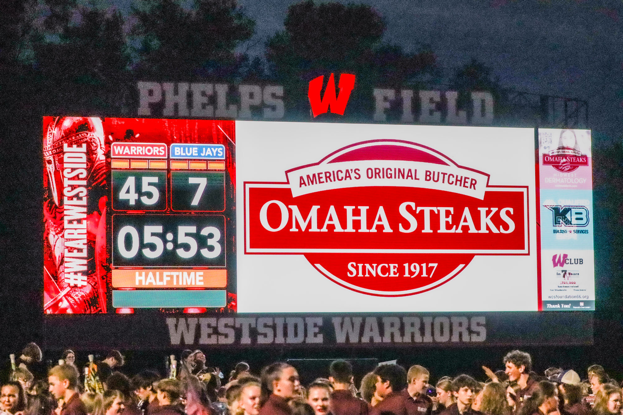 New scoreboard unveiled at Phelps Field
