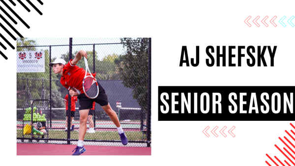 Senior AJ Shefsky reflects on high school tennis career