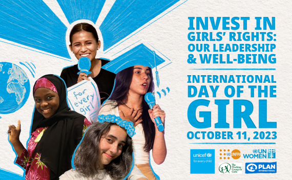 Observed annually on October 11, the International Day of the Girl Child was approved in 2011 by the United Nations General Assembly to highlight young girls’ achievements, as well as their struggles.
Image curtesy of unicef.org.