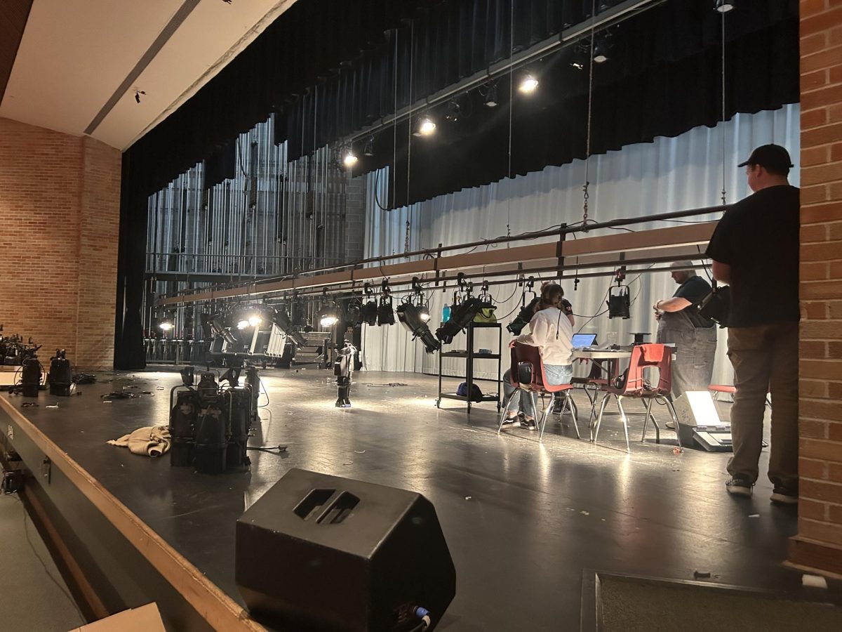 New auditorium lights hit the stage