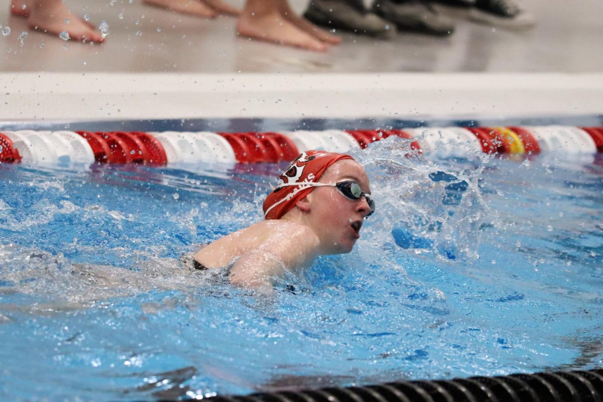Senior makes a splash in and out of the pool